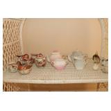 Japanese small tea jar, creamers & dishes, small