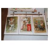 Binder containing New Years postcards dated as
