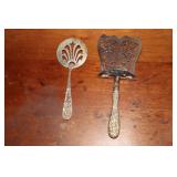 Kirk Stieff Repousse asparagus server with