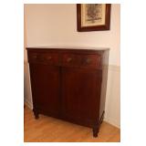 Mahogany jelly cupboard 39.25 X 16 X 42