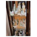 Cabinet contents - Porcelain and bisque