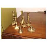 Brass miniature candleholders