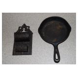 Wagner Ware small cast iron fry pan marked 3 on