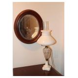 2 Oval wall mirrors gold framed one 18.25 X 21.25