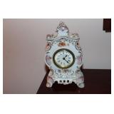 Porcelain Ansonia wind up clock (not tested)