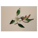 Bovano of Cheshire handcrafted hummingbird with