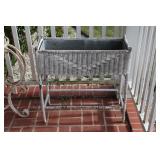 3 Wicker plant stands