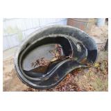 Kidney shaped pond liner