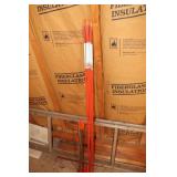 6 Reflecting markers and orange flags