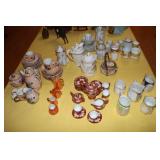 Lot of doll china including tea pots, cream and