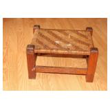 Wooven reed foot stool