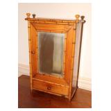 Bamboo storage/doll cabinet 10 X 5 X 16