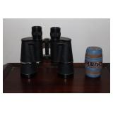 Research Optical Co 7 X 50 Field binoculars and a