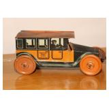 Mohawk Toys tin litho yellow taxi No. 361