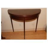 Mahogany Demi Lune game table with