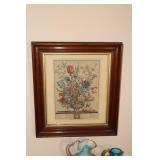 February floral print by Rob Furber in a shadow