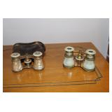 2 Pair of mother of pearl opera glasses - Lemaire
