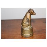 Cast Iron dog on a tub still bank by A.C.