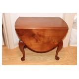 Cherry drop leaf side table  23" X 15" X 19"