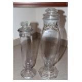 2 Apothecary jars