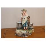 Majolica smoking stand marked on bottom