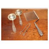 Stieff Sterling handled cake breaker marked