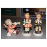 3 Hummel figurines- Little Luck, Girl with Doll