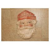 Santa Claus paper mache wall hanging (crack)