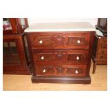 Marble top chest 29.5 X 17 X 28.25