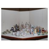 Shelf lot - match holders, Germany figurines