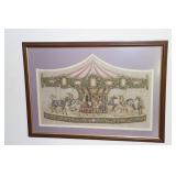 Needlepoint carousel picture 25 X 18