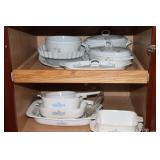 Lower cabinet and drawers contents - flatware and