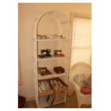 Arched wicker shelving unit  (does not include