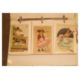 Binder containing old Easter themed postcards -