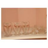 Art deco Chippendale winged candlesticks,