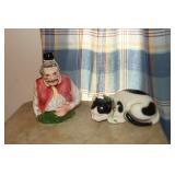 Erphila Germany cat figurine (crack in glaze) and