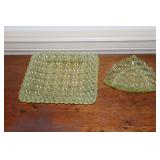 Daisy and Button Vaseline uranium glass candy