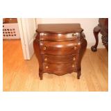 Italian Bombe style free standing jewelry chest