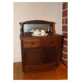 Salesman sample/doll buffet with doll china