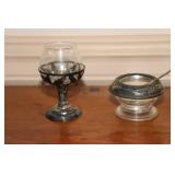 Amston Sterling silver master salt with Sterling