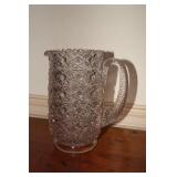 Daisy & Button clear glass pitcher