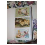 Binder containing Easter postcards dated as early
