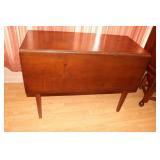 Mahogany drop leaf table 38.5 X 17.5 X 28.5
