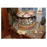 Mr Christmas Holiday Around the Carousel musical