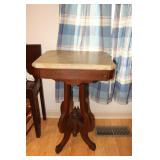 Marble top side table 18 X 14 X 28