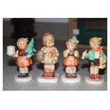 4 Hummel figurines - Girl with Fir Tree, A Lucky