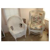 2 Wicker chairs - 1 is Pennsylvania House