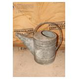 Galvanized watering can