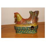 Baldwin Mfg Co tin litho toy chicken