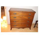 Cherry 4 drawer dresser 39.5" X 18.75" X 37"